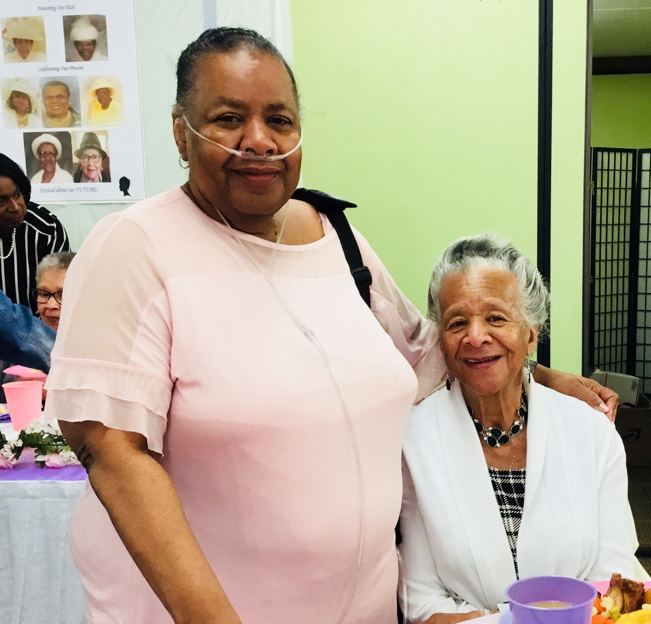 Sister Donece Lewis did an excellent job of organizing the event. Here she is with her mother who she says taught her everything she knows!